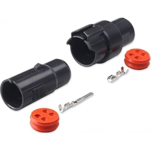 Free shipping 100 sets 4 pin way Male Female auto super waterproof connector plug for car