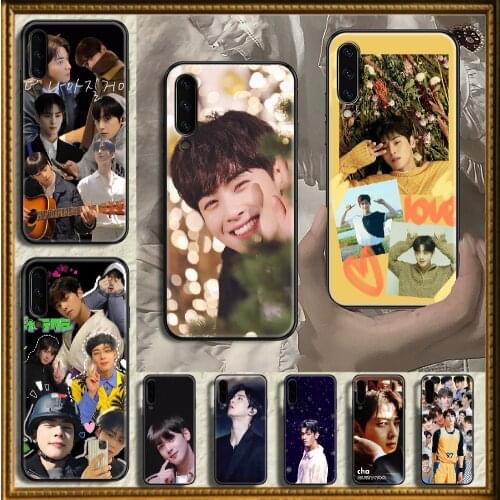 Singer Cha EunWoo Phone case For Samsung Galaxy A 3 5 7 8 10 20 21 30 40 50 51 70 71 E S 2016 2018 4G black soft coque tpu prime