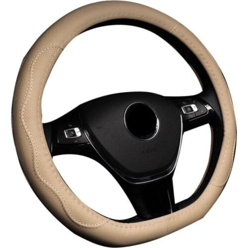 Car Steering Wheel Cover D Shape For Hyundai ioniq Suzuki Swift 2018 2019 For VW GOLF 7 2015 POLO JATTA Auto Car Accessories