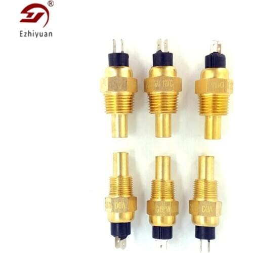 Ezhiyuan VDO 1/4NPT 3/8NPT 14MM 17MM Thread Diesel Engine Water Temperature Sensor Oil Temperature Sensor for Generator Set