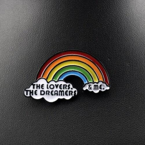 Enamel Rainbow Lgbt-Gayy Pride Brooch Pins Badge Brooches Backpack Bag Collar Lapel Decoration Jewelry Gifts For Friends