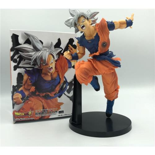 Japanese Anime Figure Super Fans Silver Hair Ver. Battle Action Figure PVC 23cm