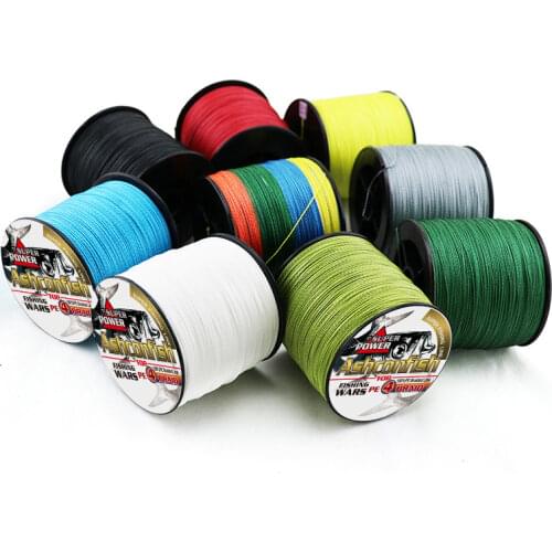 Freashwater and saltwater fishing braid line 300yards 6-100LBS sink tip floating line pe 4 strands for sea ice super resistance