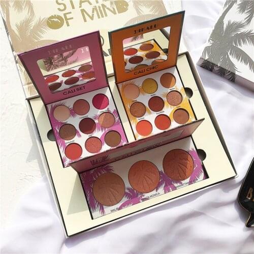 Summer Collection Makeup Set 21 Colors Eyeshadow Pallete Shimmer Matte Eyeshadow Palette Glitter Pigmented Eyeshadow Palette