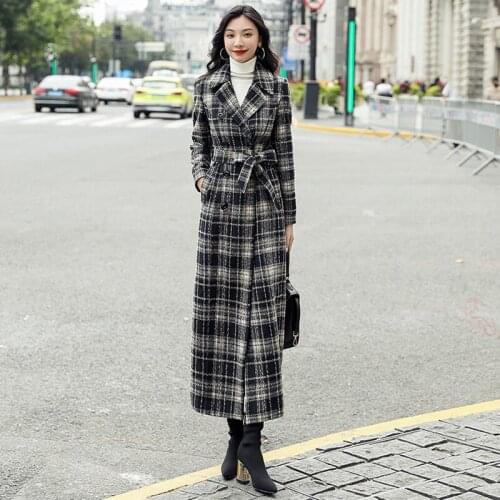 Mamilighthouse Women's Plaid Coats