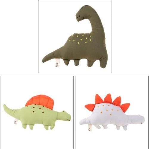 16/22/28cm Miniature Doll Stuffed Dinosaur Soft Knitting Surface PP Cotton Filled Sleeping Doll Novelty Toy Couch Decors H3CD