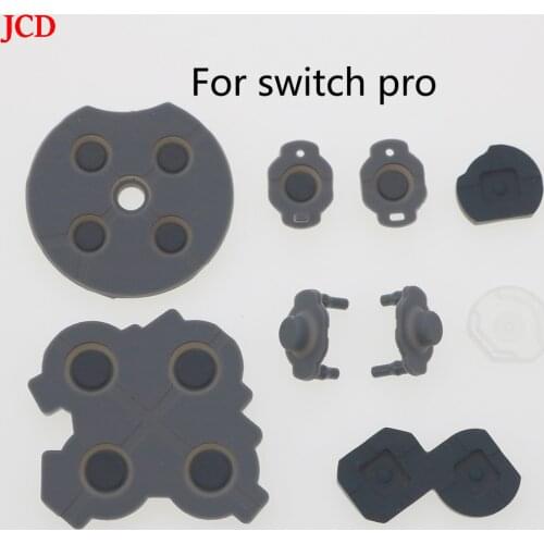 JCD 20Set Juego De Piezas De Reparación Para Consola NS Switch Pro, Botón de Llave LR ZL ZR, Controlador ABXY Adhesivo Conductor