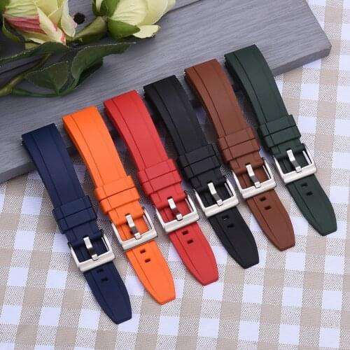 JUELONG Top Grade Fluorine Rubber Watch Strap 20mm 22mm 24mm For Diving Watch Waterproof Quick Release Watchbands