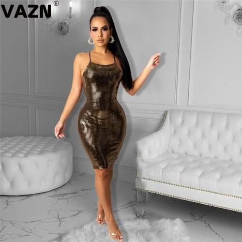 RMSFE 2021 European And American Womens Suspender Fashion Tight Sexy Bandage Buttock A-Line Skirt Dress