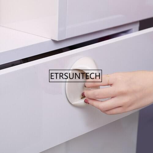 100pcs Door Handles Plastic Protable Adhesive Wall Hanger Home Furniture Handle Cupboard Handles Knobs Cabinet Pull