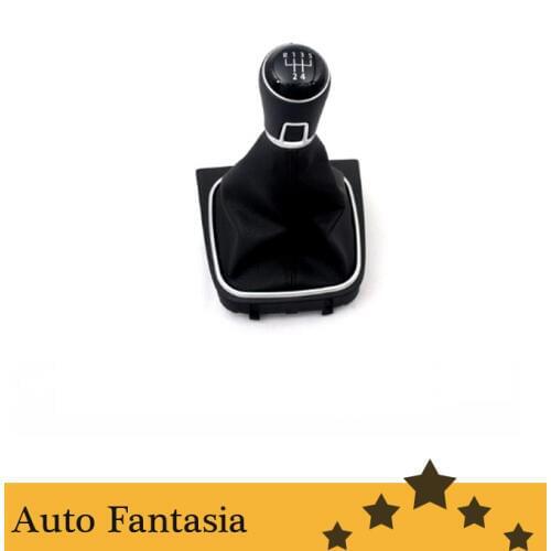 Gear knob & Shift Boot (mk7 style 5 speed) for Volkswagen Golf mk5 -Free Shipping