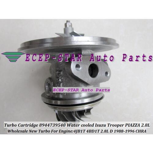Water Cooled Turbo Cartridge CHRA Core RHB5 VI58 8944739540 8970192920 For ISUZU Trooper 4JB1T PIAZZA 1988-96 4BD1-T 4BD1T 2.8L