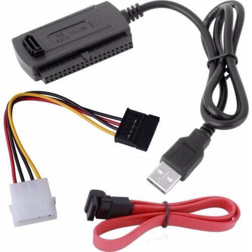 SATA/PATA/IDE Drive to USB 2.0 Adapter Converter Cable For 2.5 / 3.5 Inch Hard Drive