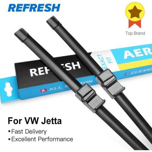 REFRESH Wiper Blades for Volkswagen VW Jetta Fit Hook / Side Pin / Push Button Arms ( for North American Version Only )