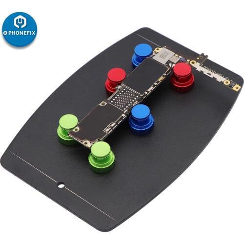 Universal PCB Magnetic Fixture Mainboard Clamp Groove with 6pcs Magnetic Pins PCB Soldering Platform PCB Board Holder Fixture