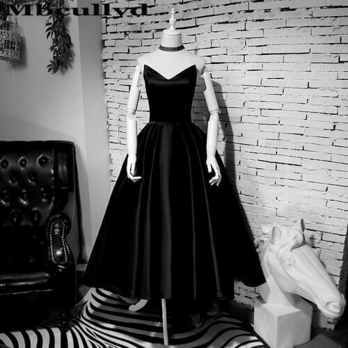 Mbcullyd Hi-Low A-line Prom Dresses 2020 Sexy Backless Black Evening Party Gowns Cheap Free Shipping Vestido De Festa Hot Sale