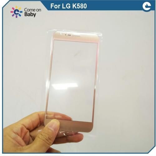 Silver Gold New best quality for LG X Cam K580 5.2" Front Outer Glass Lens Repair Touch Screen Outer Glass