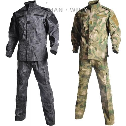 High Quality Army Outdoors Military Uniform Camouflage Tactical Combat Hunting Clothes Trekking Camping Mens Clothing Sets