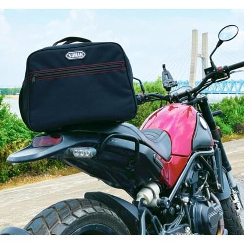 TKB-01 Helmet Bag Lined Wear-resistant Oxford Cloth Zipper Closure Motorcycle Helmet Carrier for Motorbike