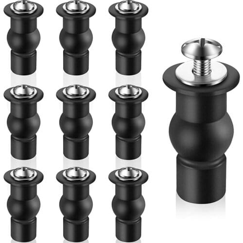 10 Pieces Toilet Seat Screws Universal Toilet Expanding Screws Toilet Seat Hinge Bolt Replacement Rubber Blind Hole dropship