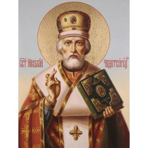 Diy full square round drill Bible Saints diamond painting mosaic embroidery religion icon 5d cross stitch kits home decor AA2417