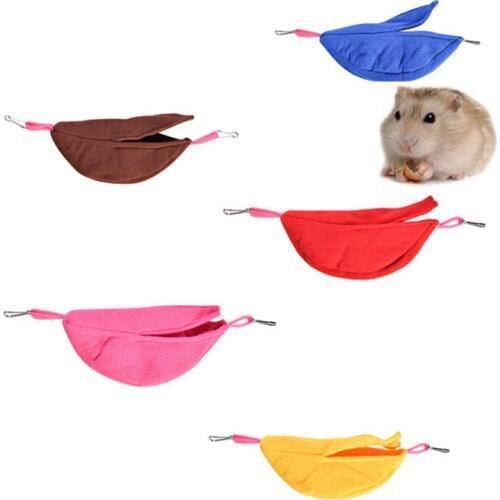 Banana Shape Hamster House Cotton Sleeping Nest Hammock Hanging Bed Swinging Toys For Small Animal Rat Bird Cage Pet Supplies