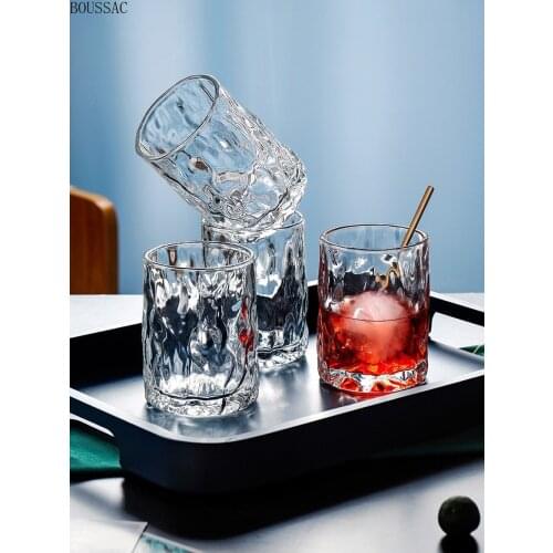 High white material glass water cup 250ml home exquisite wine glass creative cola beer drinking cup suitable for gifts