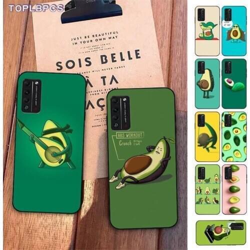 TOPLBPCS Art Funny avocado Fruit Soft Phone Cover for Huawei Honor 8 x 9 10 20 V 30 pro 10 20 lite view 7A 9lite PLAY case
