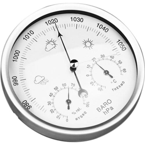 Digital Indoor Hygrometer Portable 3 In 1 Wall Hanging Weather Thermometer Barometer Hygrometer Home Decor 132MM Use For Differe