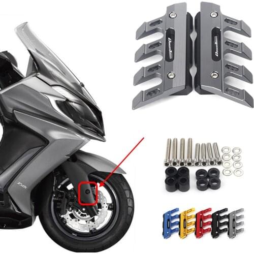 For KYMCO DOWNTOWN 350i 300i 200i 200 300 500 Motorcycle CNC Accessories Mudguard Side Protection Front Fender Anti-Fall Slider