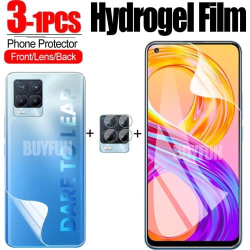 Hydrogel Film For Oppo Realme 8 Pro Safety Film Camera lens Glass on For Realme8 8Pro Soft Water Gel Protective Films HD Clear