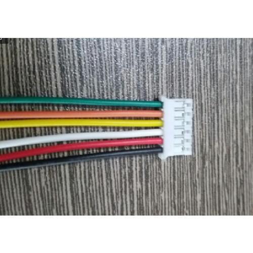 Hot sale 100pcs JST XH2.54 6pin 30cm 22AWG sillicon cable XH single-head wire single head with connector XH2.54-6pin