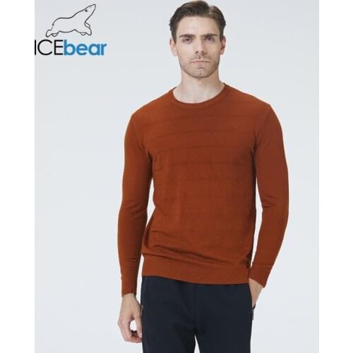 ICEbear 2021 New Spring Mens Sweater Casual Male Pullover Brand Apparel Slim clothing 1817