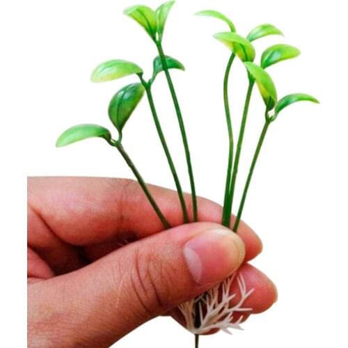 10Pcs Bean Sprout Artificial Fake Plant Plastic Potted Home Office Table Desk Decor Wedding Artificial Plant
