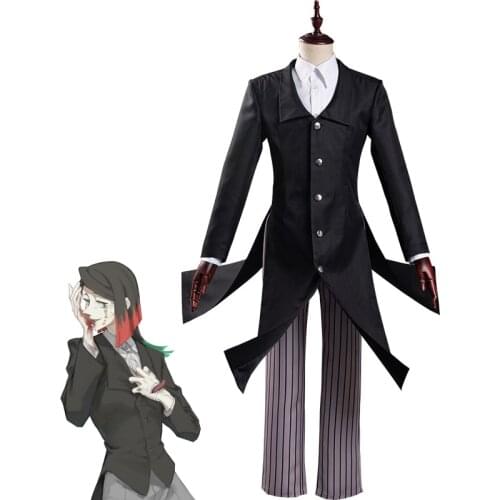 Movie Kimetsu no Yaiba the Movie: Mugen Train Enmu Cosplay Costume Dream Role Play Costume Uniform Pants Full Sets Halloween