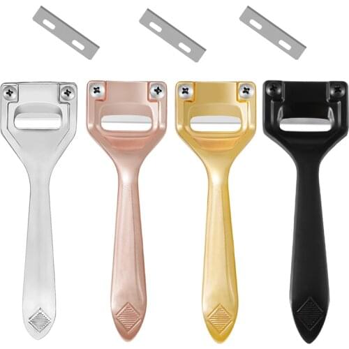 LMDZ Durable Alloy Thinning Shovel Leather Knife With 3Pcs Replacement Blades High Quality Perfect Leather Craft Tool 4Colors