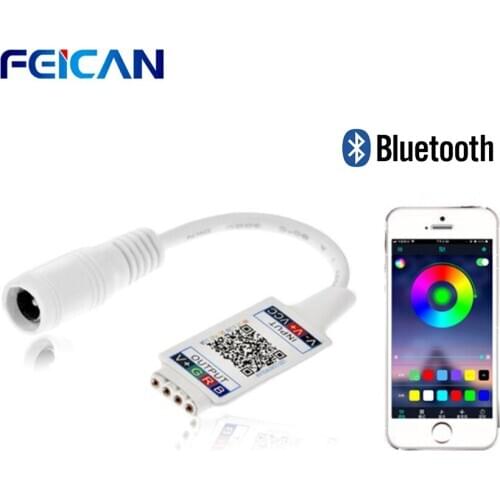 Mini LED RGB Controller DC 5V 12V 24V Bluetooth Music Sync Control Light for LED Strip