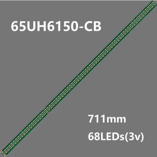 100% New 10pcs/Kit LED strips for LG TV 65UJ620V ZA 65UJ6200 UA RLD650WY CRH A6530300507L72H REV1.1 I CRH A6530300508R72H Rev1.1