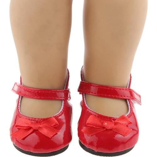 Newborn Baby Girls Shoes PU leather Buckle First Walkers Crib Non-slip Shoes Red Bow inch For 18 Soft With Soled R3K2