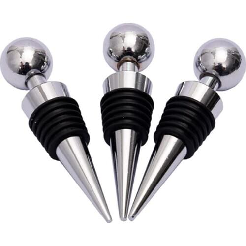 Red Wine Bottle Stopper Reusable Vacuum Sealed Twist Plug Leakproof Wedding H58C