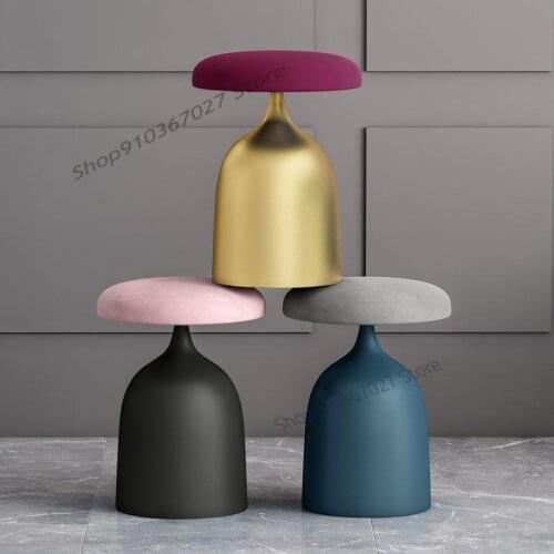 Nordic Light Luxury Dressing Stool Simple Bedroom Makeup Chair Net Red Dressing Table Stool Round Stool Shoe Stool