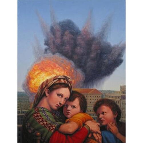 Family DIY 5D Diamond Painting Needlework Cross Stitch Full Diamond Rhinestone Painting in Diamond Embroidery War