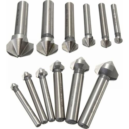 3 Flute 90 degree HSS Countersink Drill Bit Wood Steel Chamfer Cutter Tool 6.3-20.5mm