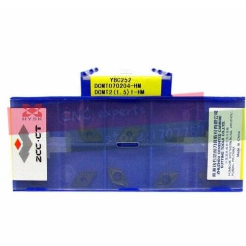 Carbide cutting tools manufacturers DCMT 070204 HM YBC252 (10inserts/box) Cemented Carbide Turning Inserts