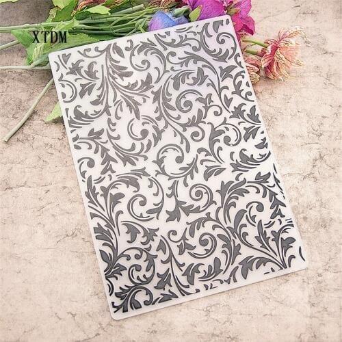 HOT plastic vine template village craft card making paper card album wedding decoration clip Embossing folders
