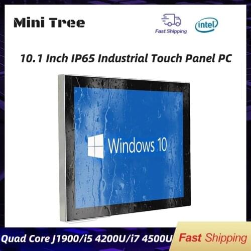 10Inch Fanless Industrial Touch Screen Intel Celeron J1900 Core i5 4200U i7 4500U LCD HDMI Dual Display IP65 Panel Computer