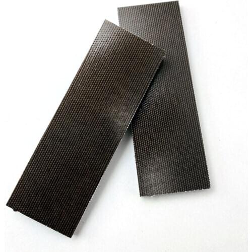 2pieces Flax Micarta Template Board for Diy Knife Handle Making Material Flax Canvas Texture for DIY Knife Handle Craft Supplies
