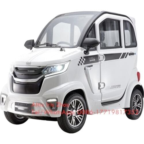 2000W Fully Enclosed Electric Vehicle High Quality Mini Car 4 Seats Family Mobility Scooter for Sale Free Shipping