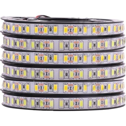 5m/lot LED Strip DC 12V 120leds/m SMD 5630 5730 Flexible Ribbon Tape Strip Light Lamp For Indoor Decoration