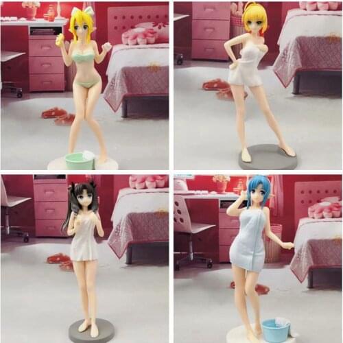 Anime game figure Fate/Grand Order Nero Tohsaka Rin Asuna Lifa Bathing Swimsuit Swimsuit Figure Anime game sexy girl